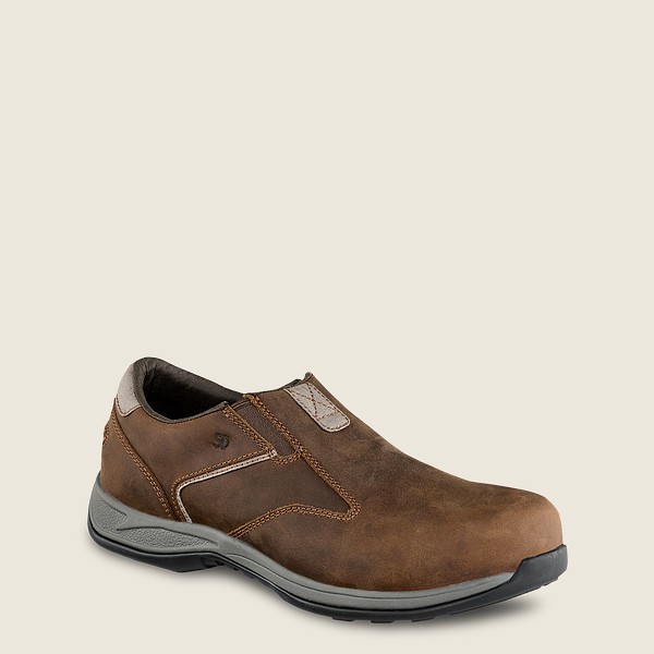 Red Wing Slip-On Erkek - Comfortpro - Safety Toe - Kahverengi - 10BJQUCPO